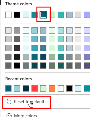 New colour palette icons
