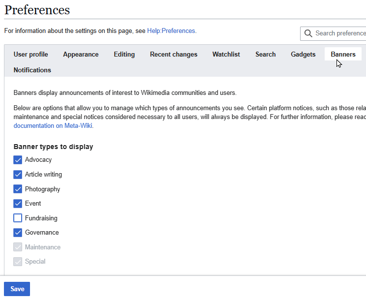 No fund-raising form