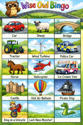 ChatGPT second go at bingo card