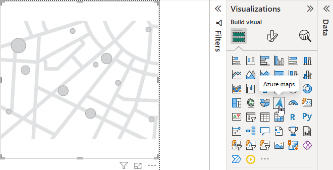 Create an Azure map visual Create an Azure map visual