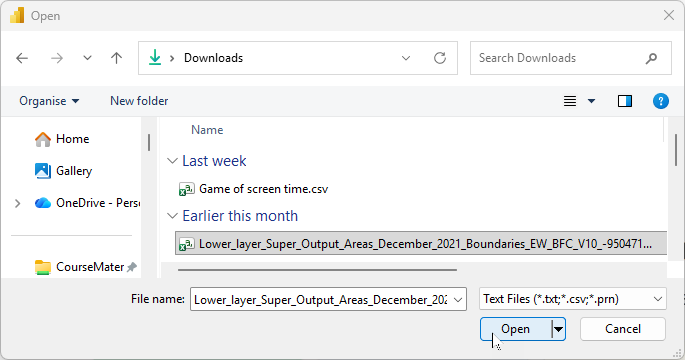 Navigate to the downloaded file Navigate to the downloaded file