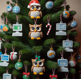 Xmas tree icons dec 2024