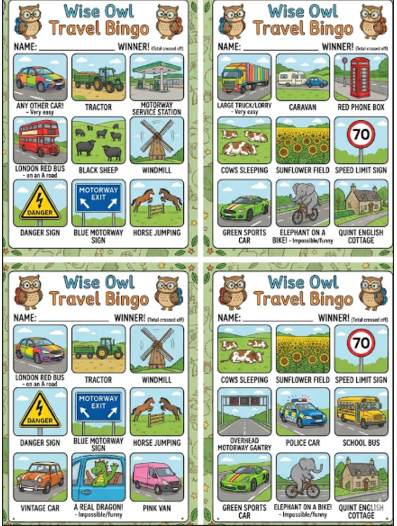 Gemini travel bingo