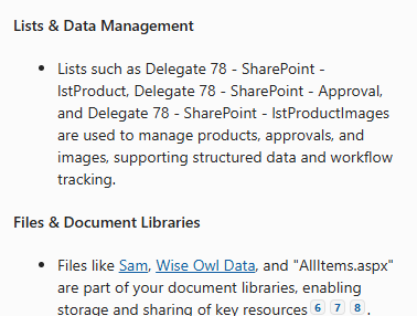 Part of Sharepoint results