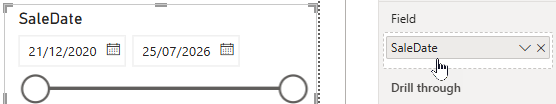 Adding a date into the slicer gives a slider by default