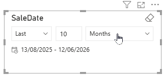Returning just the months back from today