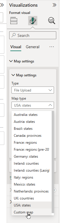 Uploading a custom map Uploading a custom map