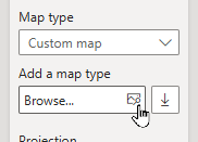 Browse to downloaded shape map Browse to downloaded shape map