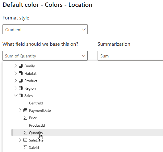 Example of gradient fill Example of gradient fill