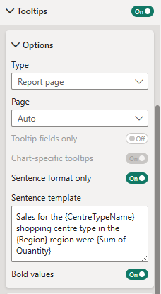 Example of a sentence tooltip