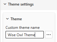 Changing the name of a theme in Power BI Changing the name of a theme in Power BI