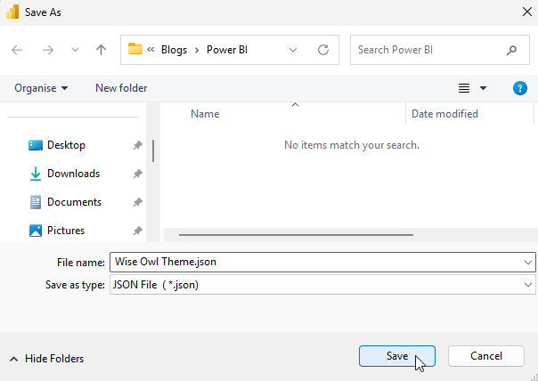 Saving a custom theme in Microsoft Power BI Saving a custom theme in Microsoft Power BI