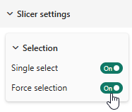 Creating a single-select slicer in Microsoft Power BI Creating a single-select slicer in Microsoft Power BI