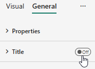 Disabling the title for a slicer in Microsoft Power BI Disabling the title for a slicer in Microsoft Power BI
