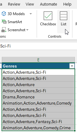 Converting comma-separated strings into Excel lists Converting comma-separated strings into Excel lists