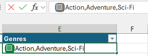Entering a list of values in a cell in Microsoft Excel Entering a list of values in a cell in Microsoft Excel