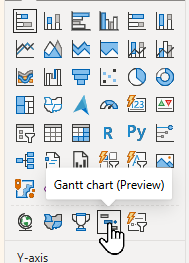 The new Gantt chart visual