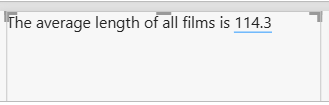 Dynamic value in a text box.