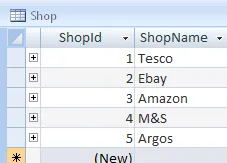 Access 2010 exercise - Designing a database (image 2)