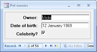 Access 2010 exercise - Uses of VBA (image 1)
