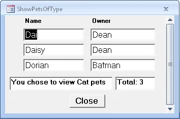 Access 2010 exercise - Uses of VBA (image 2)