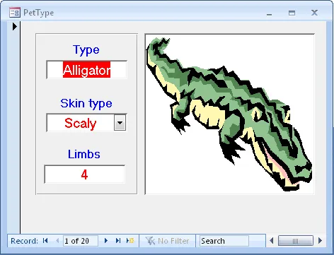 Access 2010 exercise - Creating forms (image 1)