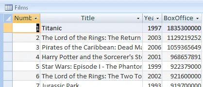 Access 2010 exercise - Importing data (image 2)