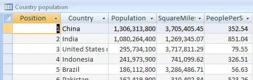Access 2010 exercise - Importing data (image 2)