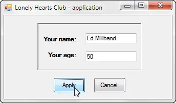 Visual Basic 2010 exercise - Form validation (image 1)