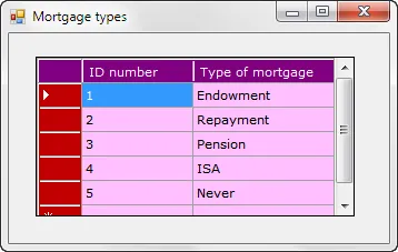 Visual Basic 2010 exercise - Basic DataGridViews (image 2)