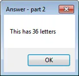 Number of characters