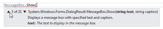Message box syntax