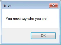 Dating form left blank message