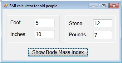BMI calculator