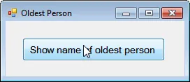Form to show oldest person