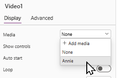 Adding a media file to a video