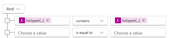 Using upper case for expressions