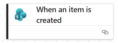 When an item is created When an item is created