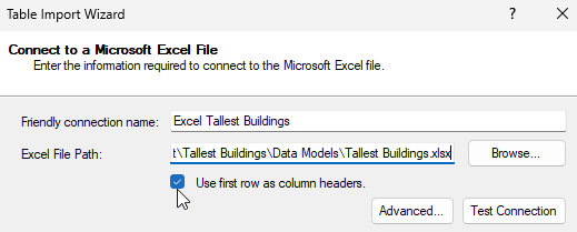 Importing data from an Excel workbook in Power Pivot Importing data from an Excel workbook in Power Pivot
