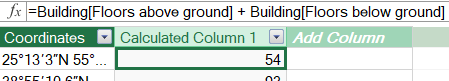 A DAX calculated column in Microsoft Power Pivot