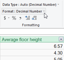 Formatting a column in Power Pivot