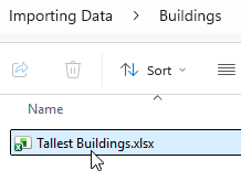 Opening an Excel file