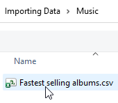 Importing a csv file into an Excel workbook