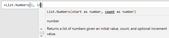 Using the List.Numbers function in Power Query to generate a list of numbers. Using the List.Numbers function in Power Query to generate a list of numbers.