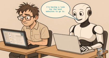 Man meets robot