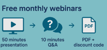 Free monthly webinars