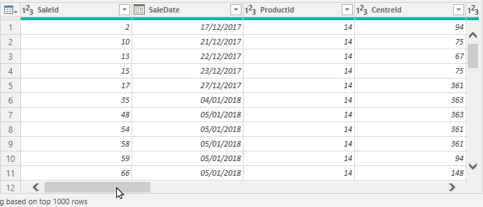 When searching for a column it can be tricky to find