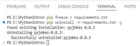 Now each module will appear as uninstalled