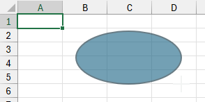 Drawing a circle shape in Microsoft Excel