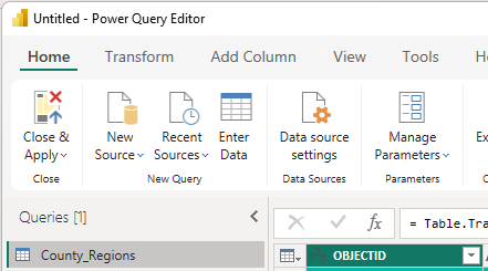 In the Query Editor the File menu appears to be missing